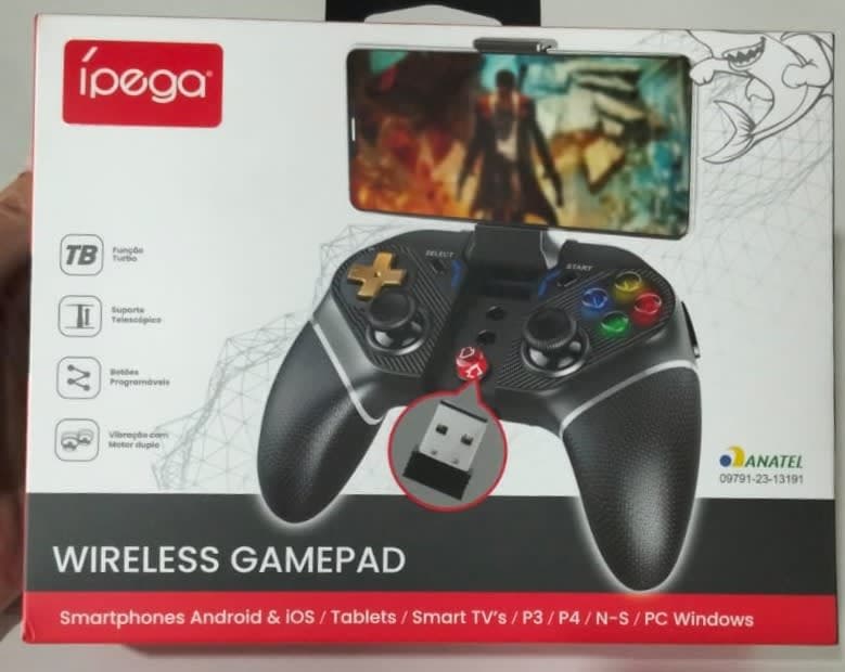 Wirelles Gamepad com Suporte para Celular