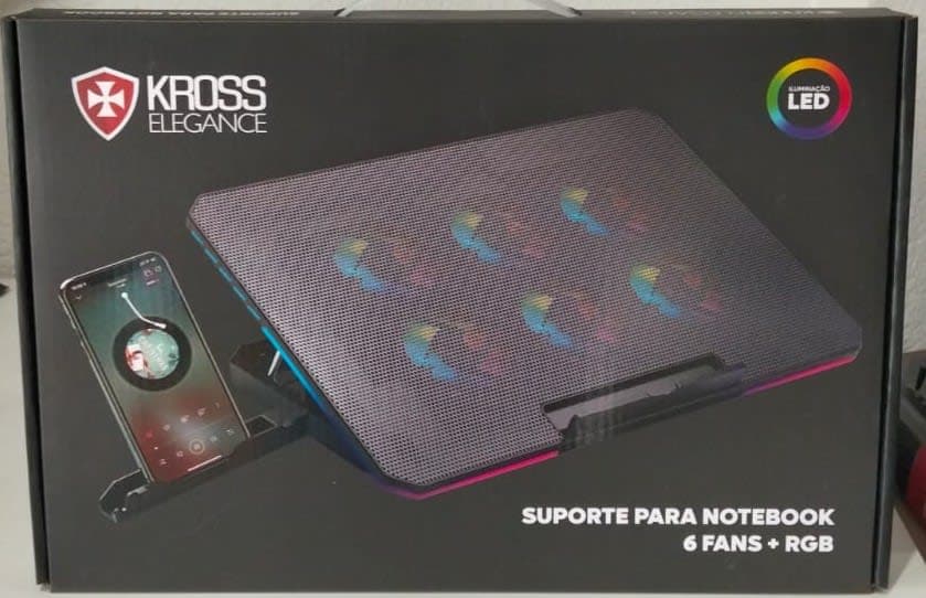 Suporte para Notebook com 6 Fans RGB